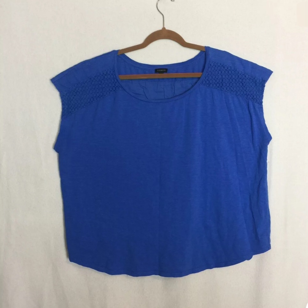 TALBOTS Blouse Plus 3X Top Scoop Neck Casual Shirt